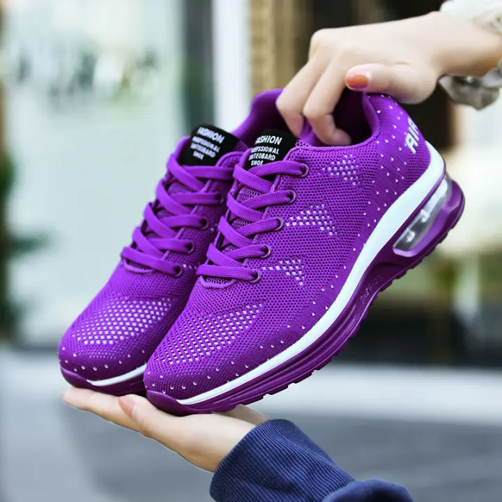 Zapatillas ligeras para correr para mujer, tejido de malla transpirable, zapatos antideslizantes para caminar - 1