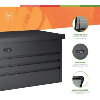Caja de Almacenamiento Exterior Robusta de 450 L 120x61x62cm Espesor 0,40mm Tapa Abatable - details 16