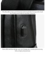 Mochila de negocios para hombre, accesorio sencillo de carga USB, ligera, para viaje, 1 paquete de 15,6 pulgadas - details 20