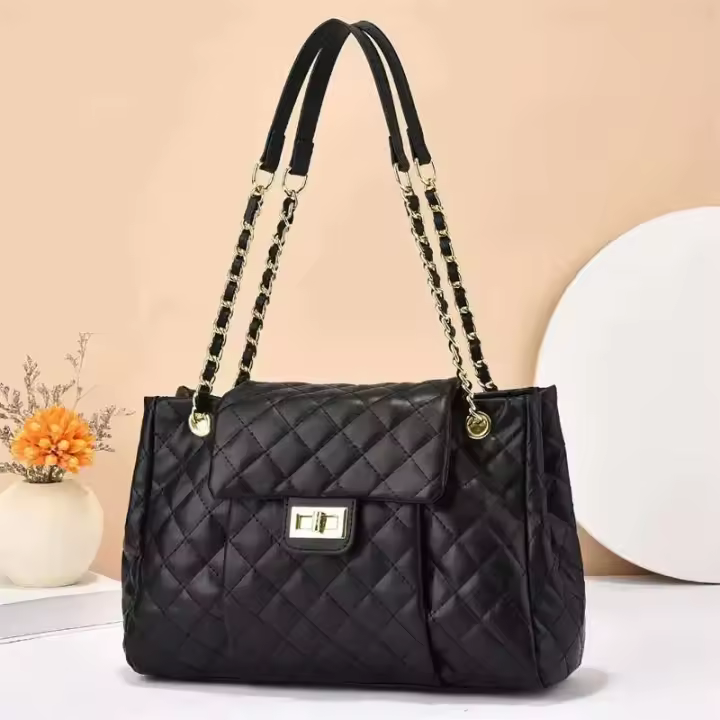 Bolso de mujer moderno de alta gama, bolso de hombro diagonal de gran capacidad, equipado con forro de poliéster/poliuretano - modelo 21395 - 1