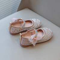 Zapatos de cuero para niñas, zapatos de vestir para niños, fiesta de boda, diamantes de imitación con pajarita de encaje, zapatos planos de princesa, Mary Janes dulce - details 13