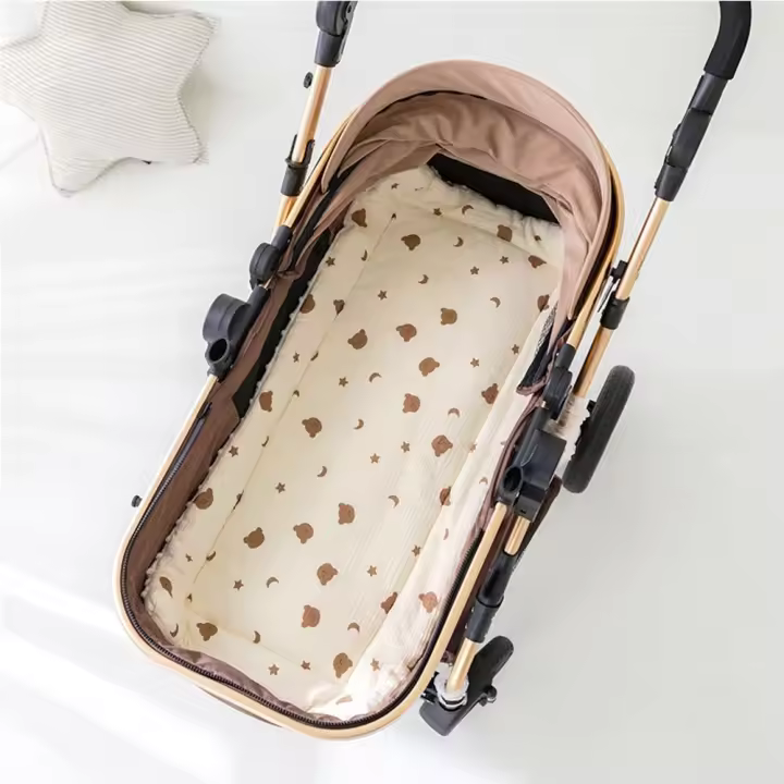 Cojín para cochecito de bebé con patrón de dibujos animados, cojín para asiento de bebé, forro para asiento, alfombrilla para cochecito de bebé, accesorios para cochecito - 1