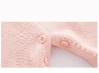 Rompers de Nueva Nacida para Niña Moda Primavera-Otoño con Bordado de Flor y Sombrero - details 5