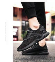 Zapatillas de moda para hombre Zapatillas de malla transpirables Color sólido Casual Cien Zapatos para correr - details 3