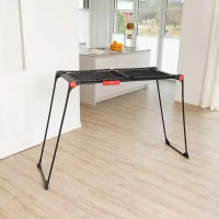 Tendedero Extensible Ultimate |   Alas laterales y varillas gruesas extensibles XXL |   Montaje súper fácil y rápido |   Hasta 30 metros de longitud de tendido I Menos marcas en la ropa I Color Negro - details 2