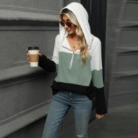 Sudadera con capucha con cremallera para mujer, suéter suelto de manga larga, tops de moda, - details 22