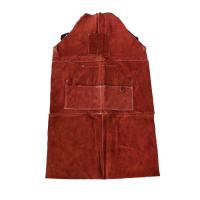 Leather Welding Apron - Heat & Flame-Resistant Heavy Duty Work Forge Apron with 6 Pockets, 42Inch Large - details 0