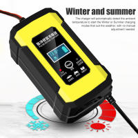 Cargador de batería de coche reparación automática de batería de pulso de 12V/6A con pantalla LCD para motocicleta automática de Gel AGM de plomo-ácido SLA de 2Ah-100Ah - details 6