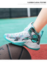 Zapatos de baloncesto antideslizantes para niños, zapatos deportivos transpirables, cómodos zapatos atléticos de entrenamiento de gimnasia, Zapatillas altas para niños - details 14