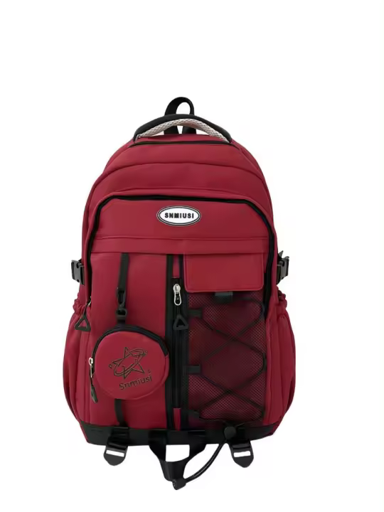 Mochila Escolar de Gran Capacidad Mochila de Montañismo Retro Bolsa de Viaje para Estudiantes Universitarios Tela Oxford - 1