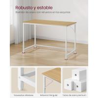 Mesa de Trabajo Pequeña Industrial Ideal para Teletrabajo, Estudio, Dormitorio 60 x 135 x 76cm - details 30