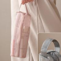 Neceser de malla con asa práctica, bolsa de almacenamiento de artículos de tocador ligera y transpirable, bolso de viaje plegable de secado rápido - details 19