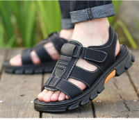 Sandalias informales impermeables para hombre, zapatos transpirables de cuero, antideslizantes, para playa y exterior, Verano - details 14
