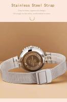 Reloj de Pulsera de Cuarzo de Lujo para Damas Movimiento Japonés, Resistente al Agua, Alta Gama, Tira de Acero, Correa de Cuero - details 8