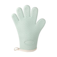 Guantes de horno de silicona antideslizantes, guantes resistentes al calor, guantes para barbacoa, guantes de cocina, guantes para hornear con cinco dedos, perfectos para cocinar, barbacoa, hornear, 1 pieza no 1 par - details 0