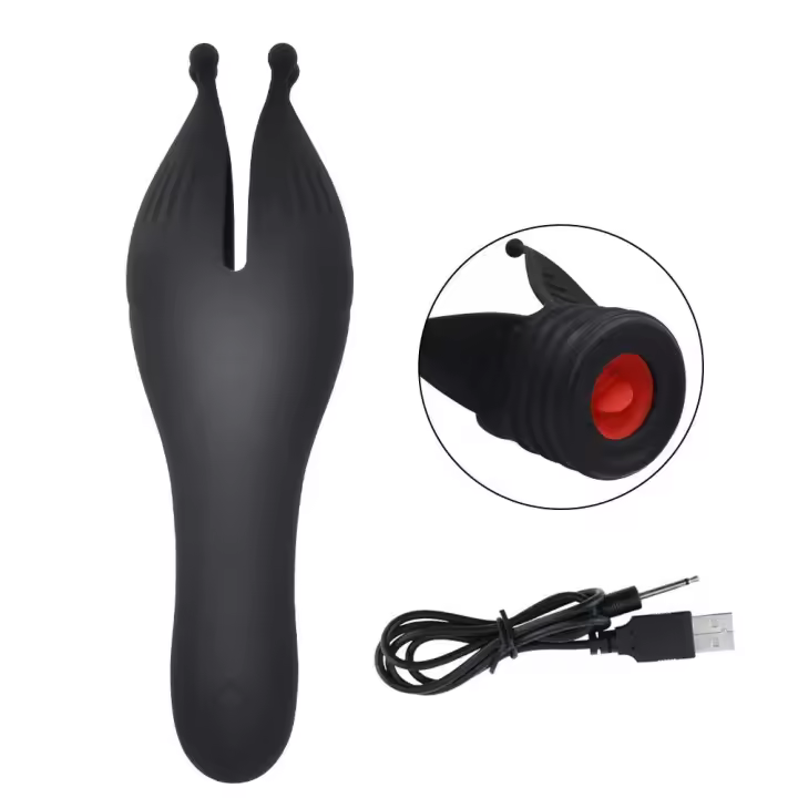 Masturbador para lamer lengua masculina, mamada, orgasmo, masturbación, glande de 10 velocidades, masajeador vibratorio, entrenamiento de resistencia, Juguetes sexuales - 1