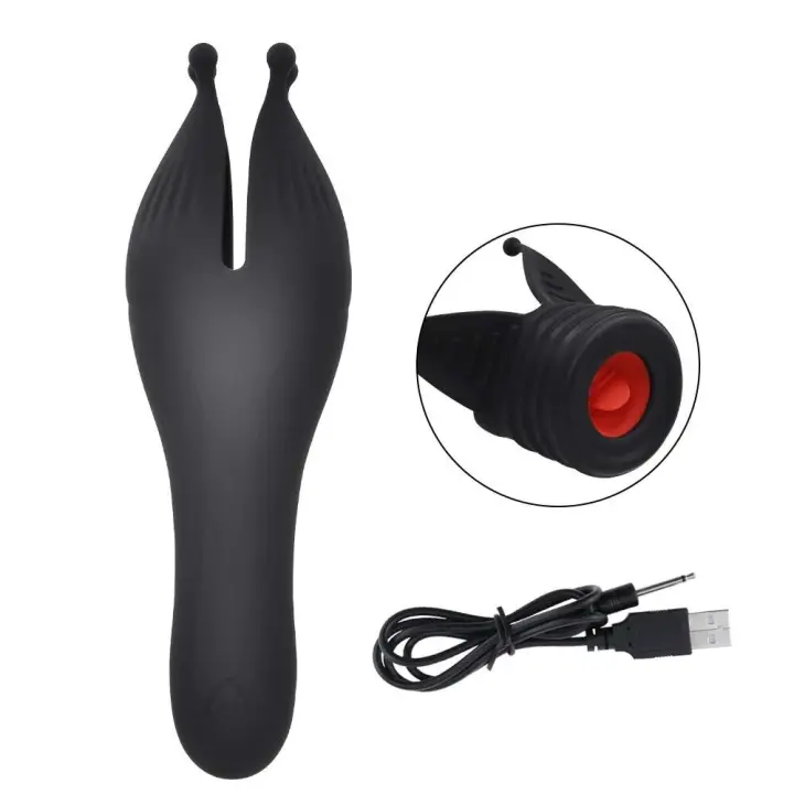 Masturbador para lamer lengua masculina, mamada, orgasmo, masturbación, glande de 10 velocidades, masajeador vibratorio, entrenamiento de resistencia, Juguetes sexuales - 1