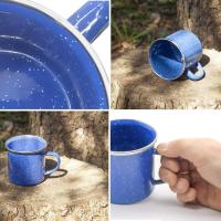 Taza Metálica Esmaltada para Camping y Exterior 300 Ml - details 1
