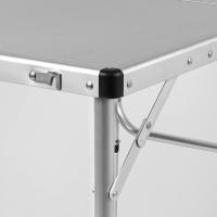 Mesa Plegable Ligera 90 x 60 x 70 cm Antideslizante Tablero MDF Estructura de Aluminio - details 10
