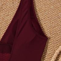 Traje de Baño de Una Pieza Bajo la Espalda 2025 Traje de Baño Sexy con Cuello en V - details 12