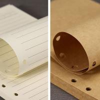 80 hojas A5 A6 A7 recambio de hojas sueltas revestimiento de papel rejilla celosía 6 agujeros recarga interior papel de carpeta en espiral lista de tareas - details 7