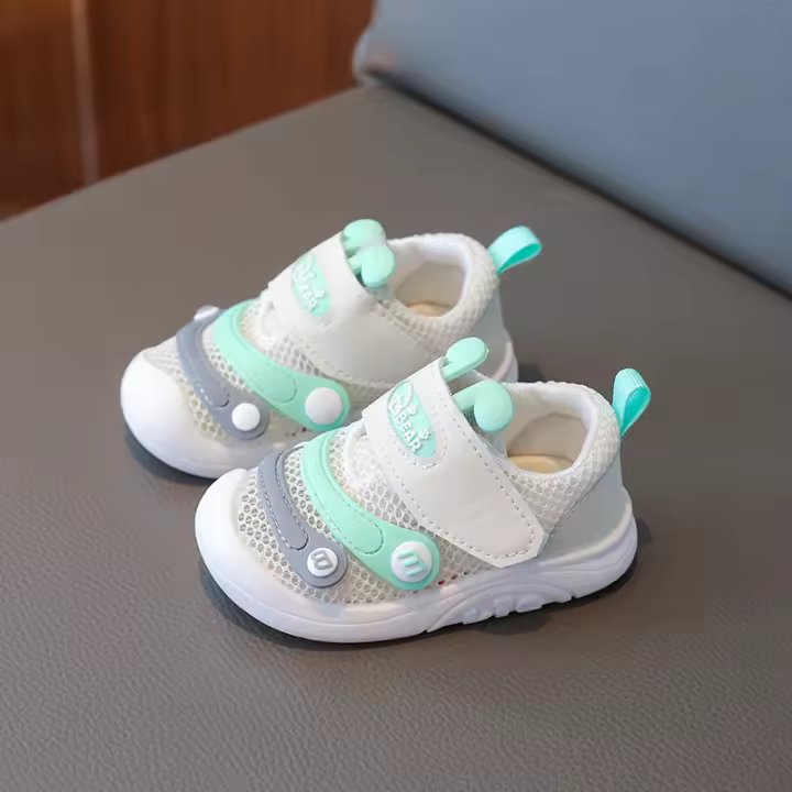2025 verano nuevo bebé niño zapatos de niño antideslizante niño suela suave transpirable niñas zapatos de red zapatos de bebé - 1