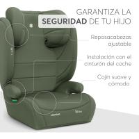 Silla Coche Grupo 3 (15-36 kg, 100-150 cm) Silla para Niño sin ISOFIX, i-Size, de 3,5 a 12 Años, 13 Posiciones Reposacabezas, Gris - details 12