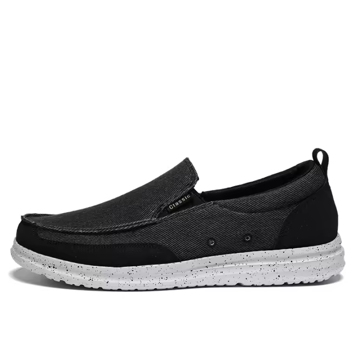 Zapatos de tela para hombre mocasines casuales de un pedal para hombre - 1