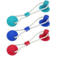 Ventosa de suelo de juguete para mascotas, 1 unidad, con bola para limpieza de dientes de perros y gatos, juego de masticación - details 5