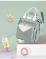 Bolsas de pañales para mamá, bolsa colgante para cochecito de bebé, mochilas de pañales de gran capacidad con cambiador - details 11