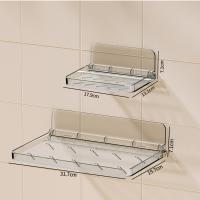 Estante de pared plegable, placa plegable, soporte para teléfono, soporte para papel de cocina, estante montado en la pared para ahorrar espacio, dormitorio - details 11