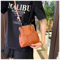 Bolso cruzado retro británico vintage 2025 Bolso de hombro de policiéster de alta calidad con cierre magnético Bolso negro elegante para la ciudad, las noches y el día a día Diseño minimalista, destacados en marrón - details 8