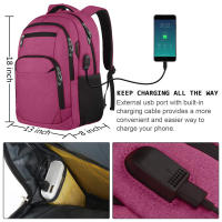 Bolso de hombro para hombre de gran capacidad,Premium Sense,Bolso de hombro de viaje,Negocios,Mochila para portátil,Antirrobo impermeable,Multiusos con puerto de carga - details 23