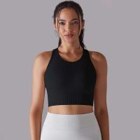 Hamidou-Sujetador deportivo para mujer, ropa interior de gimnasio, hilo Sexy, informal, a rayas, sin costuras, Top ajustado para gimnasio - details 0