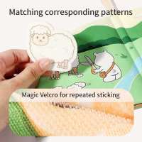 Libro ocupado de tela 3D Montessori, juguetes sensoriales de fieltro, libro suave de tela para actividades de aprendizaje para bebés, libros silenciosos, regalo para recién nacidos - details 5