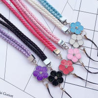 Cuerda de mano tejida de cuero creativa para teléfono móvil, cordón Universal, correa de muñeca, pulsera de cuerda corta, colgante de joyería - details 4