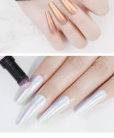 NAILCO-pluma de polvo de espejo para uñas, brillo metálico, decoraciones de Color, arte de uñas, efecto camaleón, pigmento de cromo láser - details 3