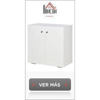 Armario de Almacenamiento Blanco Brillante 2 Puertas, 2 Cajones, Marco Ajustable para Cocina, Dormitorio, Salón 79x36x74 cm - details 13