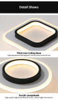 TOMAXIN 3Color 24CM Round Square Modern Led Ceiling Light For Room Bedroom Corridors Aisle Cloakroom Ceiling Light Hallway Light - details 11