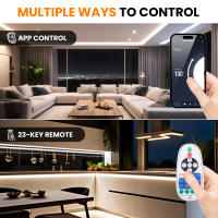 Tira de luces Led WIFI, tira de luces Led COB de alto brillo de 220V, cinta Flexible impermeable IP65 para iluminación de jardín al aire libre de habitación - details 7