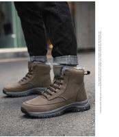 Nuevas zapatillas de deporte de cuero impermeables para la nieve de invierno, botas de senderismo al aire libre muy cálidas para hombres, zapatos de trabajo talla 39-48 - details 21