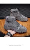 Botas tácticas militares de combate para hombre, zapatos de senderismo al aire libre, antideslizantes, ligeros, botines para el desierto, Invierno - details 15
