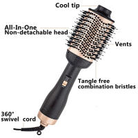Secador de Cabello Profesional Un Solo Paso Alisa Volumizadora Peine de Aire Caliente - details 1