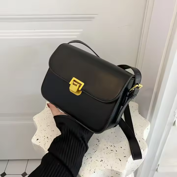 5 colores disponibles: bolso elegante para mujer, nuevo bolso de hombro tipo bandolera minimalista de moda con encanto retro - 1