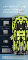 MoYu Lamborghini 3000 GTR Versión de Pista Kit de Bloques de Construcción de Coche Deportivo - details 6