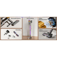 Limpiador Inalámbrico 550W 45KPA 70 Minutos Soporte Autostándar Estación de Carga Pantalla LED - details 1