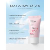 Laikou Sakura Cream Protector solar coreano Bloqueador facial Spf50 Loción aislante blanqueadora hidratante 30g - details 4
