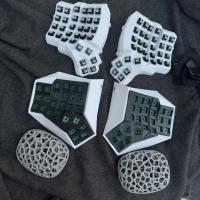 Dactyl Manuform Split Keyboard Kit Hotswap Cableado Modo Único con Plam Rest Custom 6x7 / 4x6 / 5x7 Vial de Teclado Mecánico Dividido Cable doble tipo C Teclado gris negro blanco Accesorios para juegos - details 1