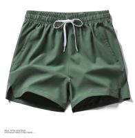 Pantalones Cortos de Moda para Hombres 2025 Ligeros, Informales con Bolsillos y Cremallera, Color Sólido, Correr en la Playa - details 5