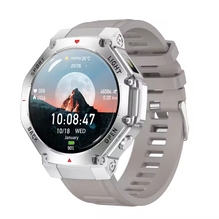 2025 nuevo reloj inteligente para hombres con iluminación LED brújula rastreador de actividad/deporte reloj IP67 impermeable Bluetooth llamada SmartWatch mujer - 1